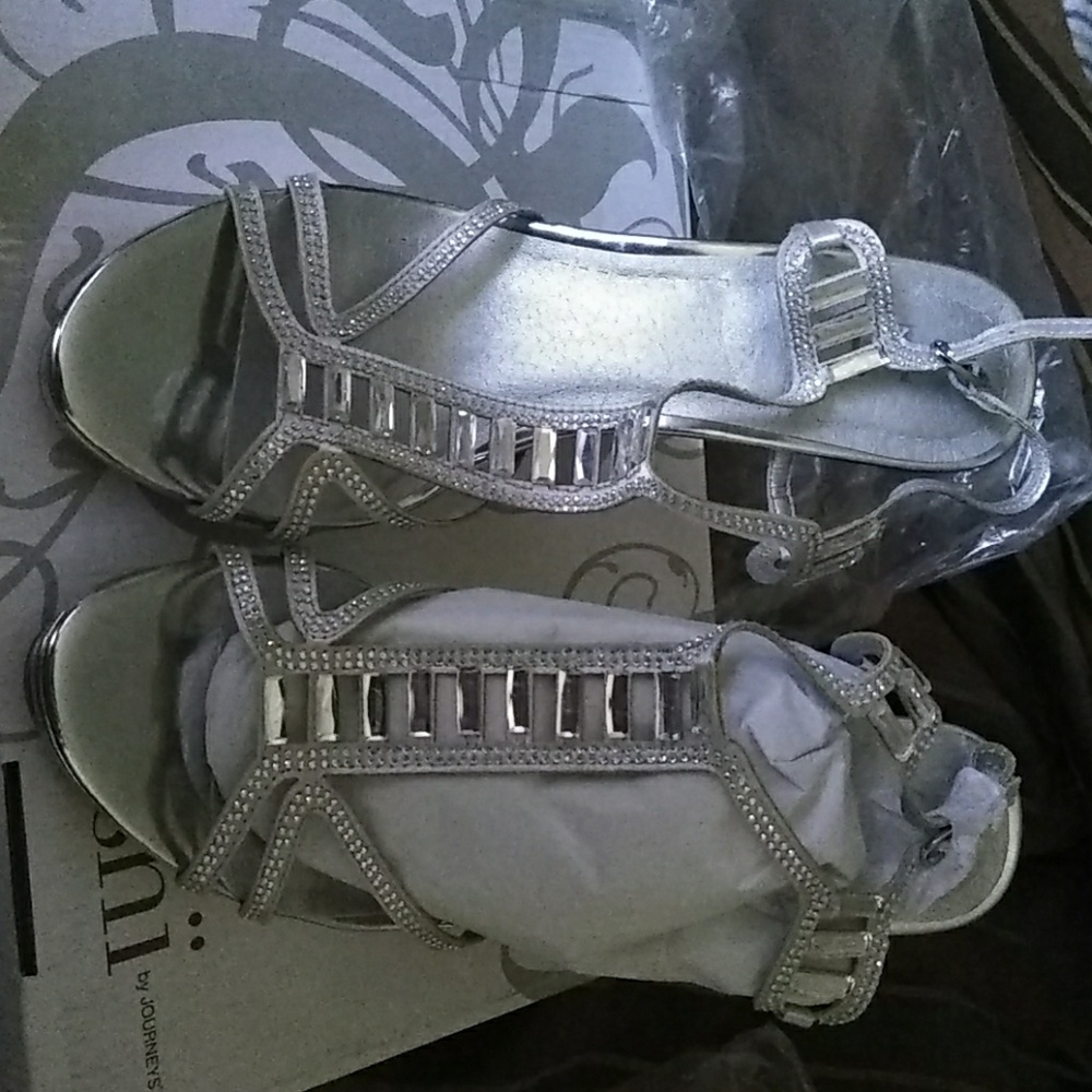 Silver heels